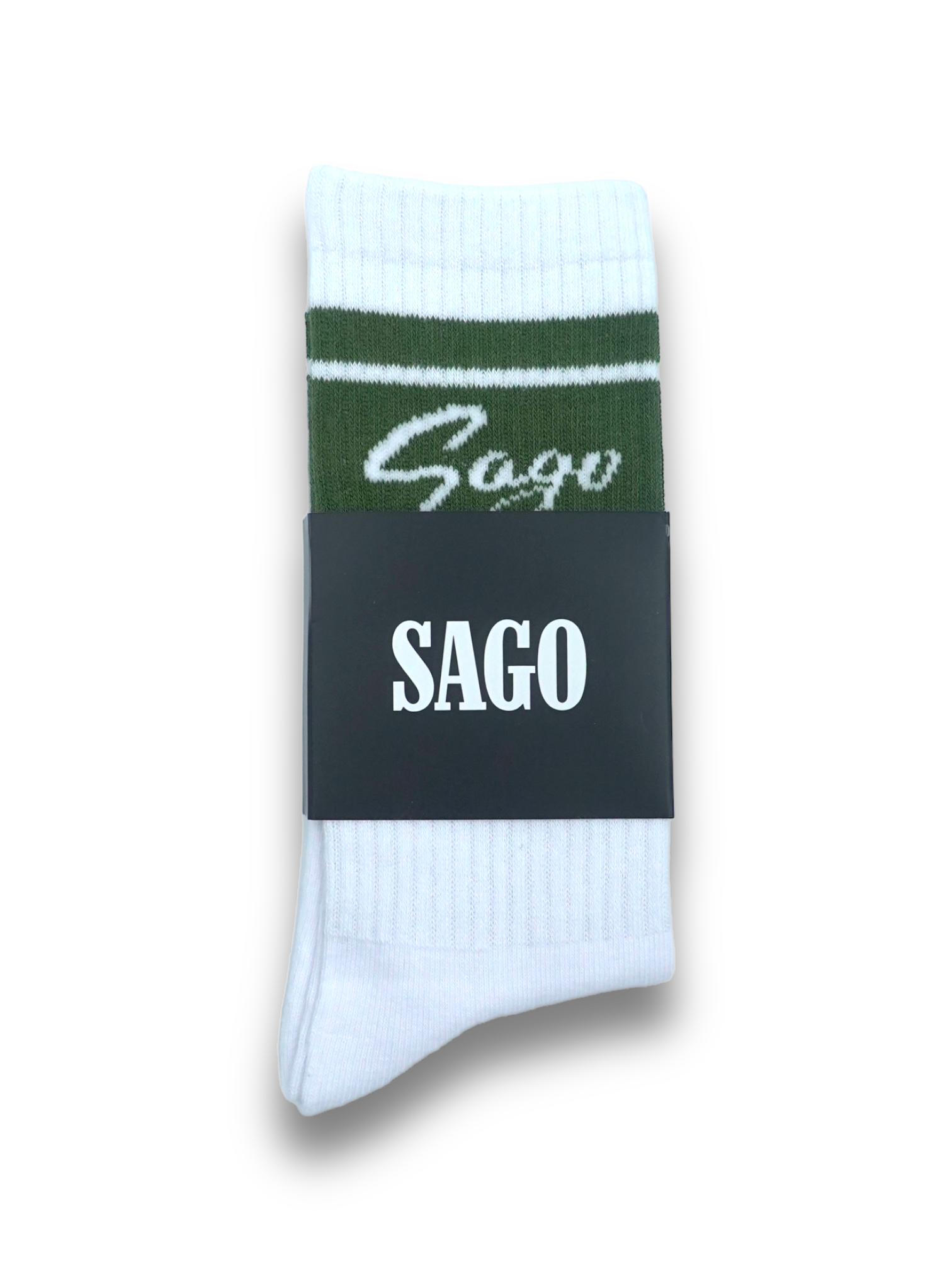 Sago stripped logo sock