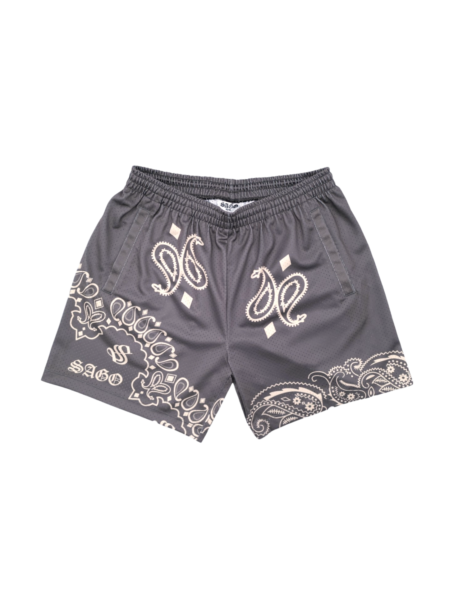 GRAY bandana shorts (PREORDER)