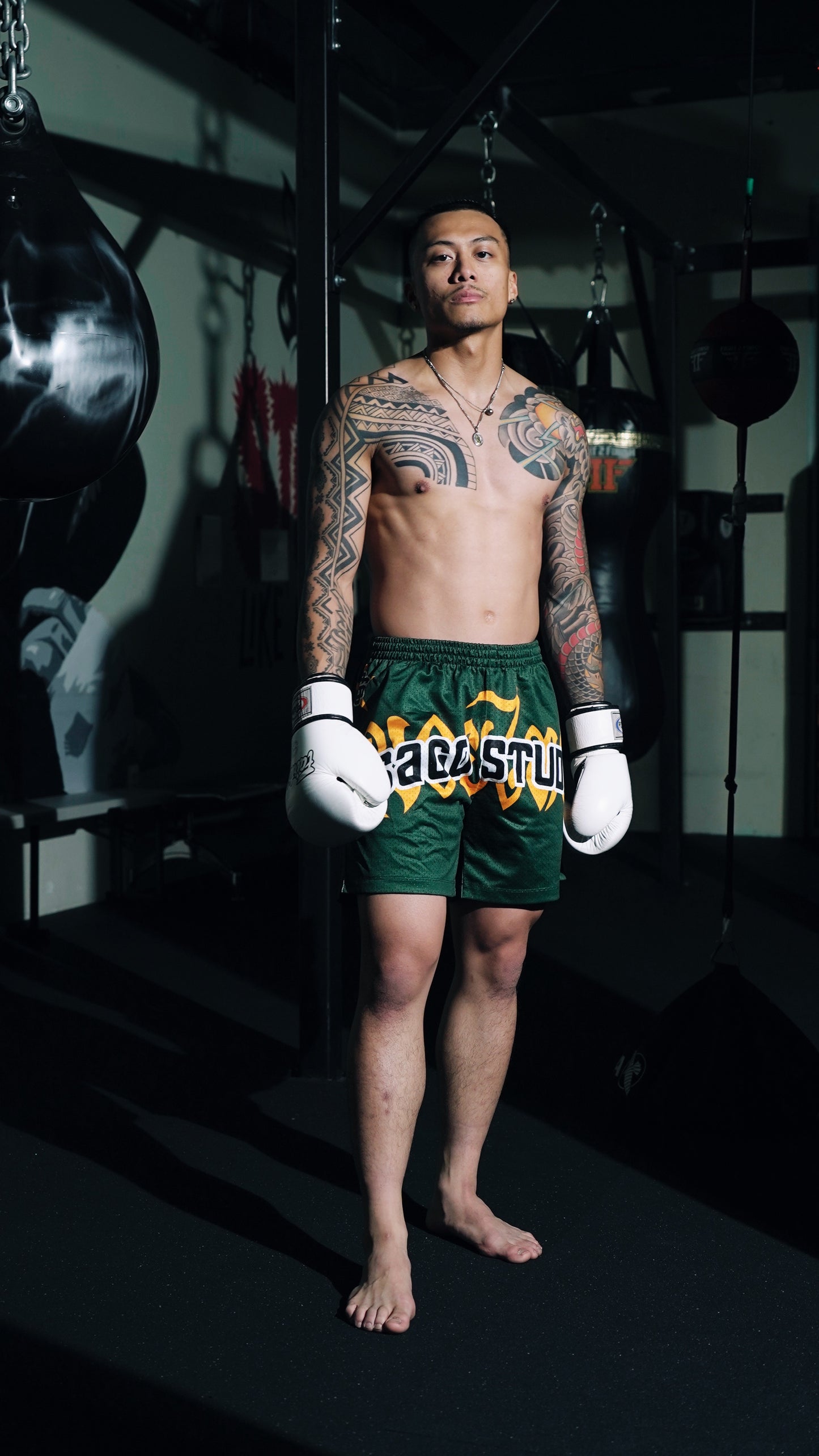 Muay Thai shorts (green)