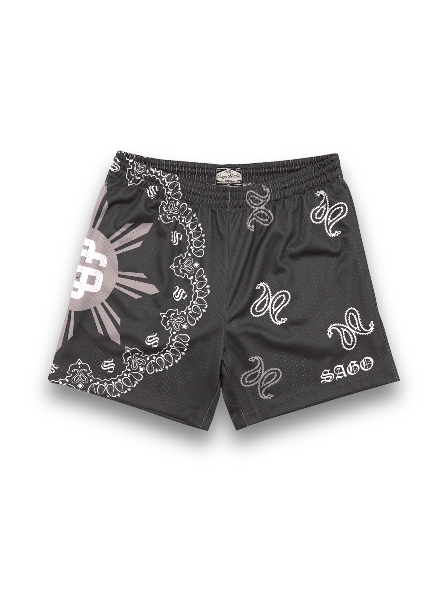 BLACK Filipino bandana shorts (PREORDER)
