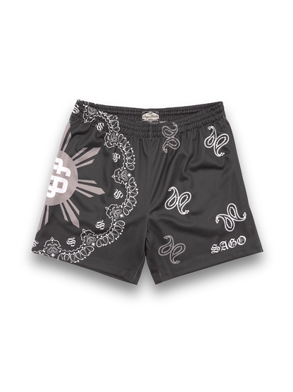 BLACK Filipino bandana shorts (PREORDER)
