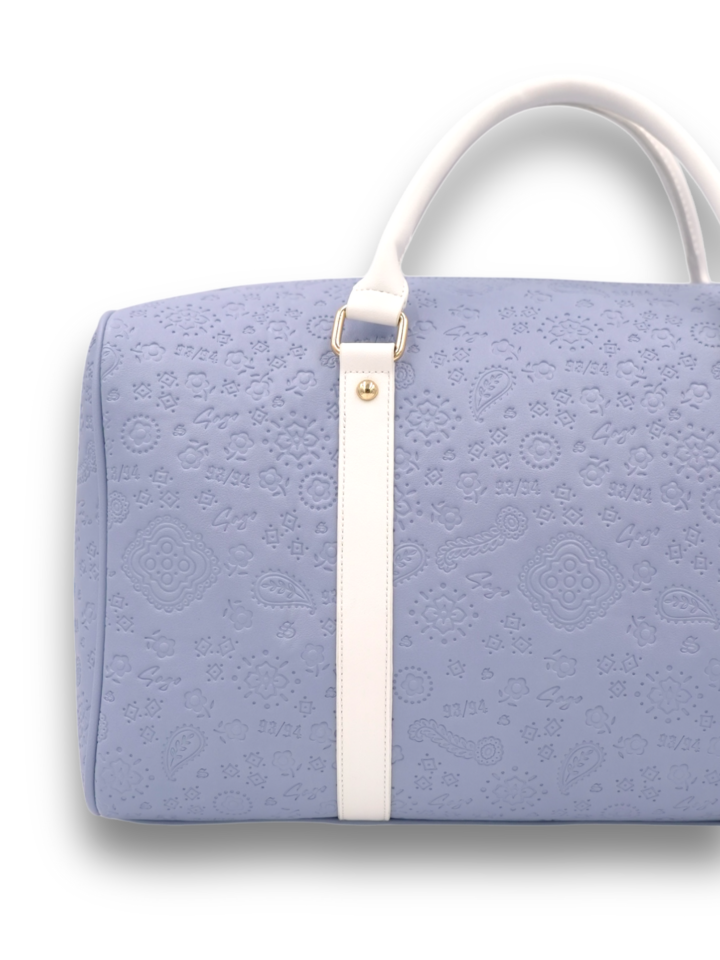 Light blue paisley duffle