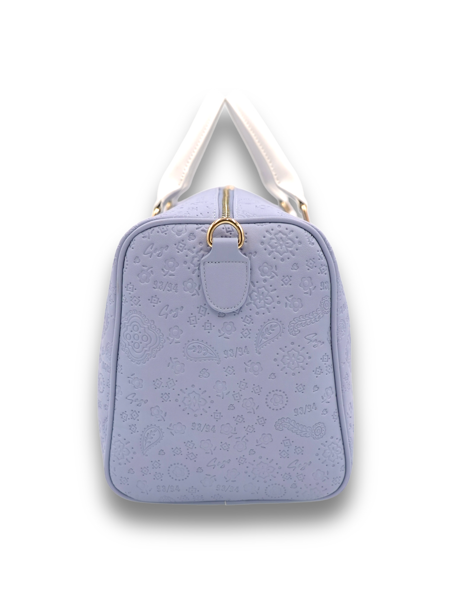 Light blue paisley duffle