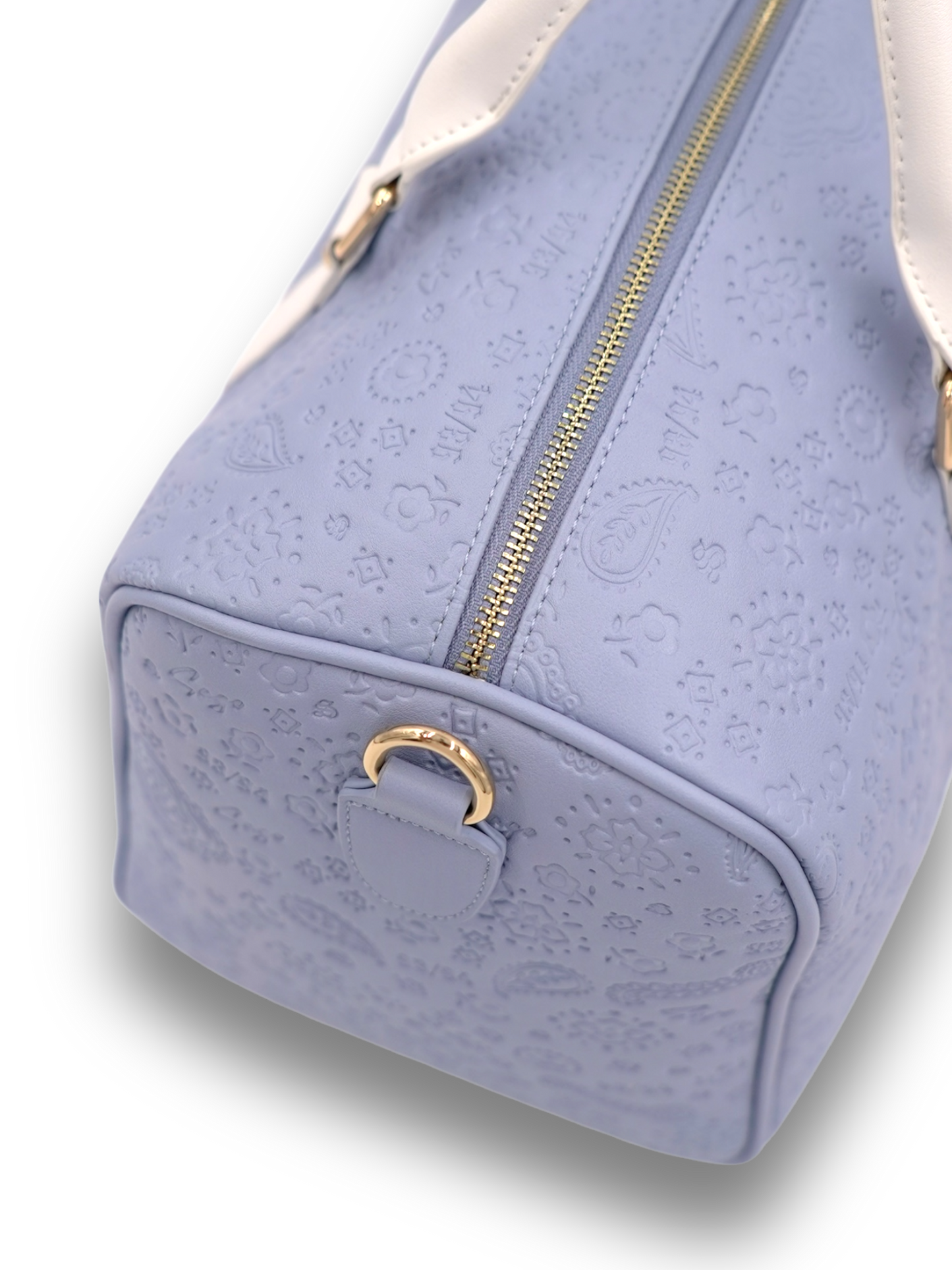 Light blue paisley duffle