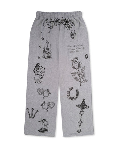 Tattoo sweats (gray)