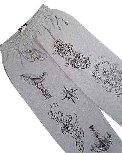 Tattoo sweats (gray)