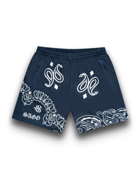 NAVY bandana shorts (PREORDER)