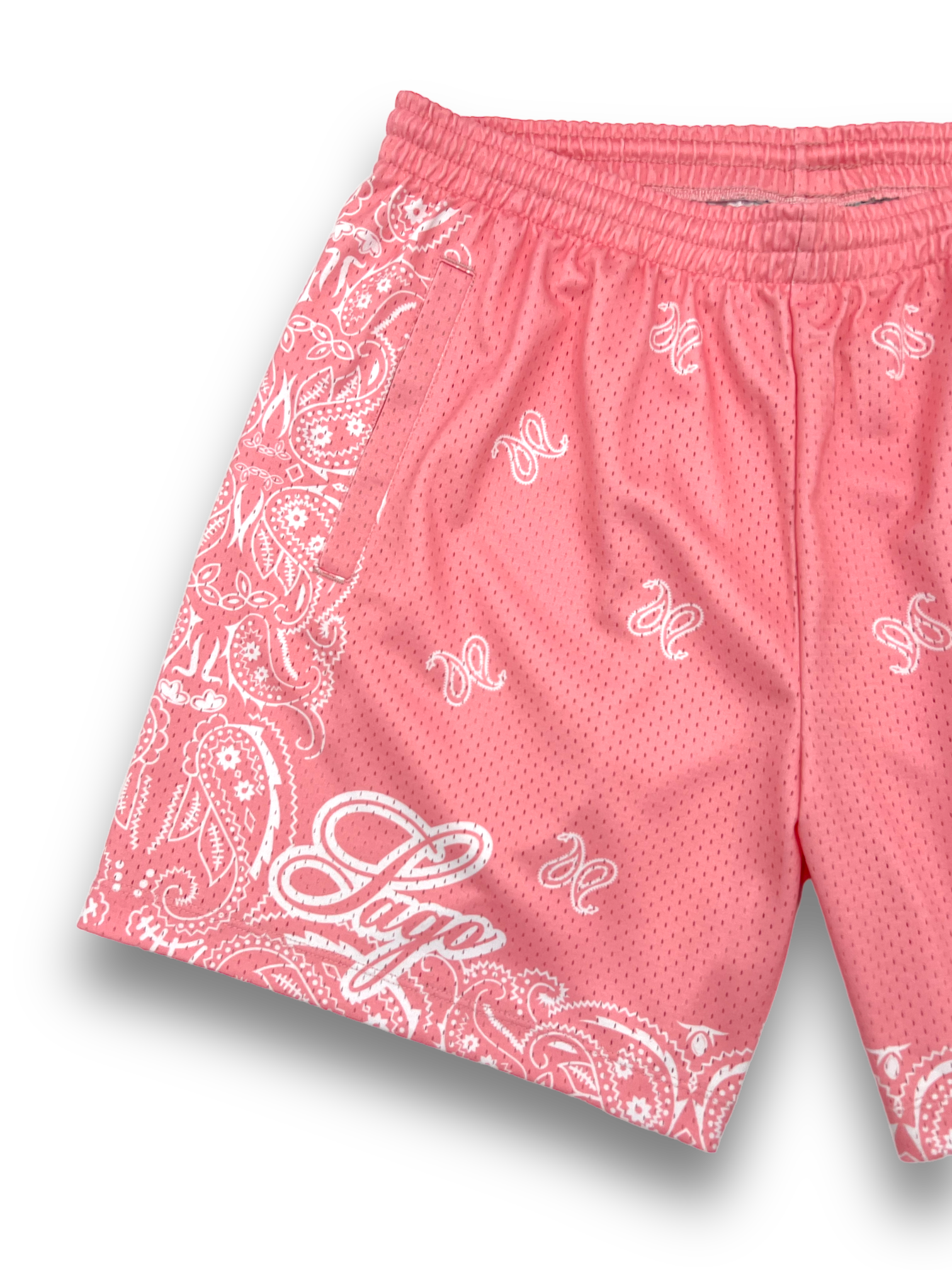 V3 pink bandana shorts