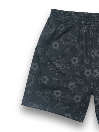 Blacked out paisley shorts (LIMITED TIME ONLY)