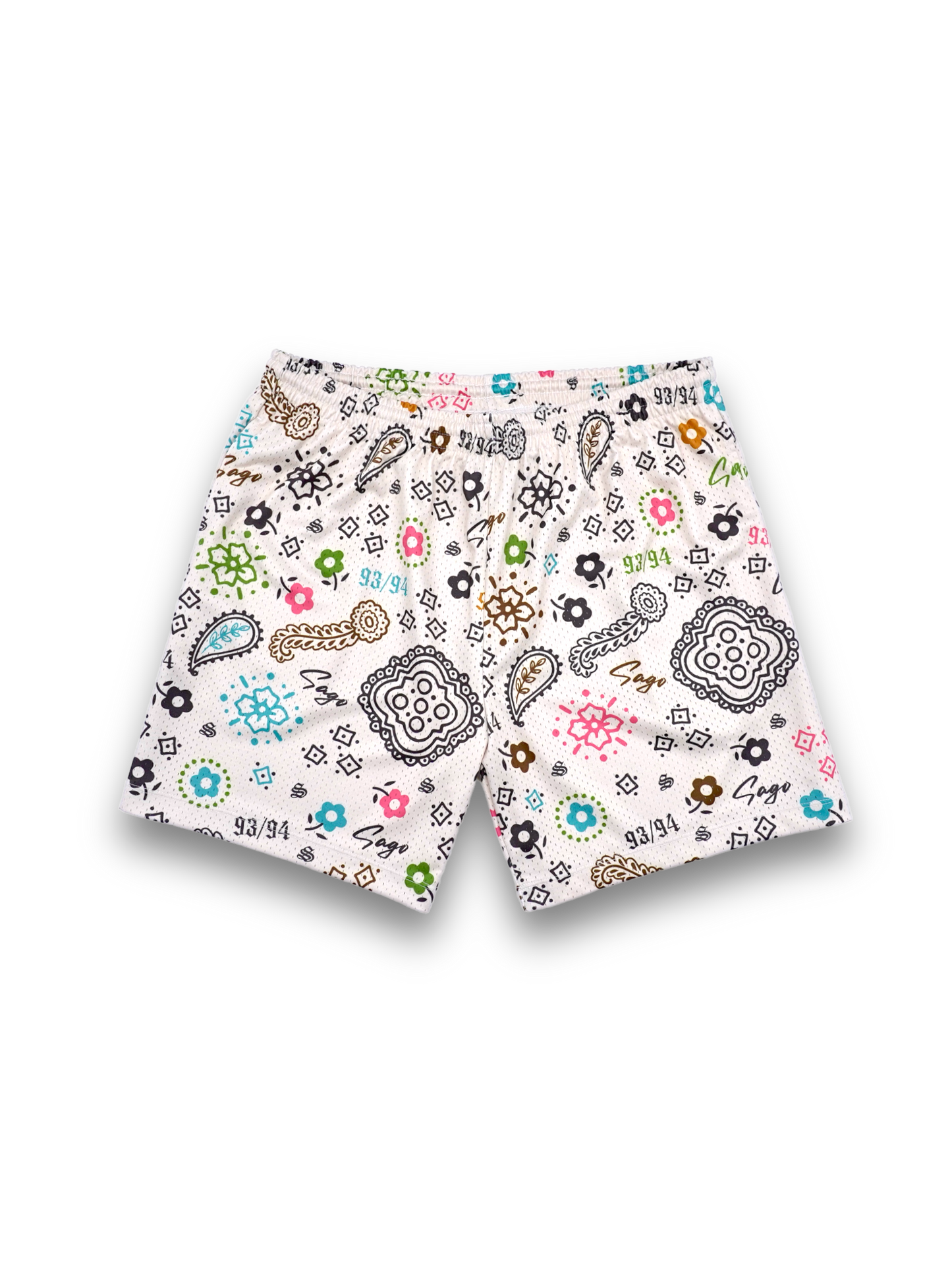 Multicolor paisley shorts (off-white)