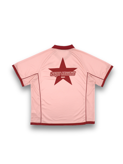 Soccer jersey (pink & maroon)