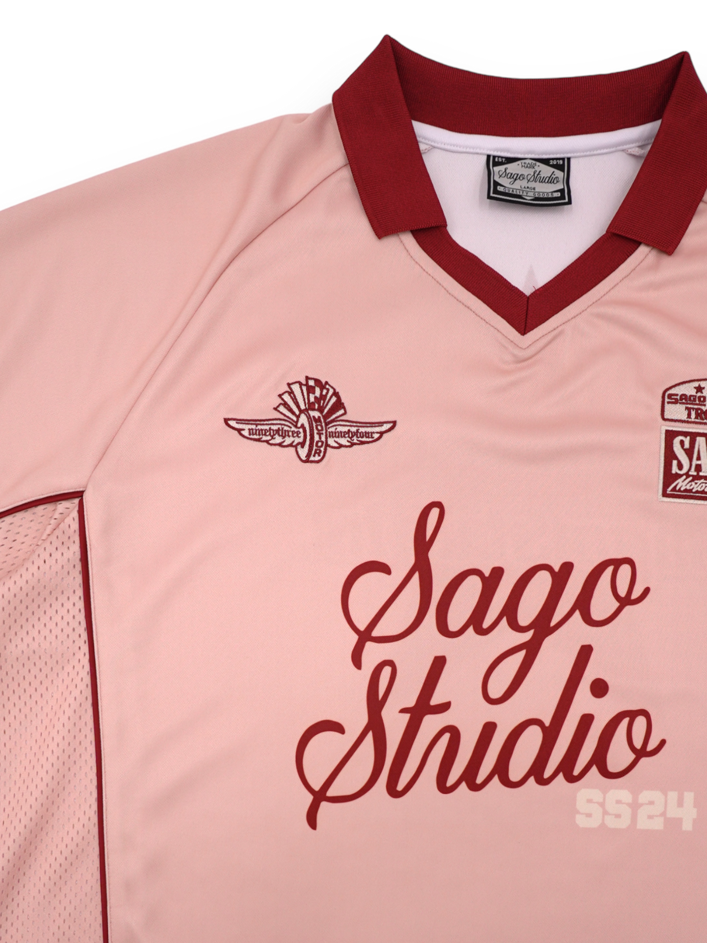 Soccer jersey (pink & maroon)