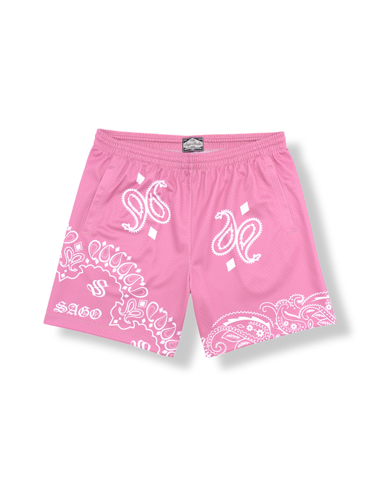 Pink Bandana Shorts