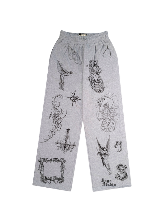 Tattoo sweats (gray)