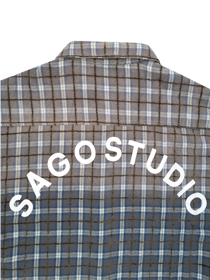 Sago Studio BLUE washed flannel