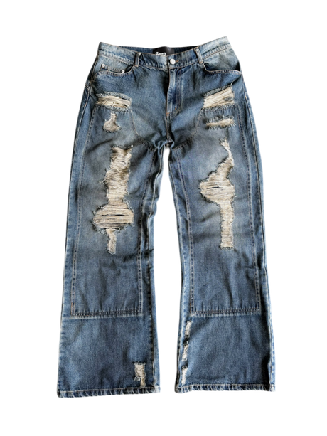 BUSTED DBL KNEE DENIM – SAGO STUDIO