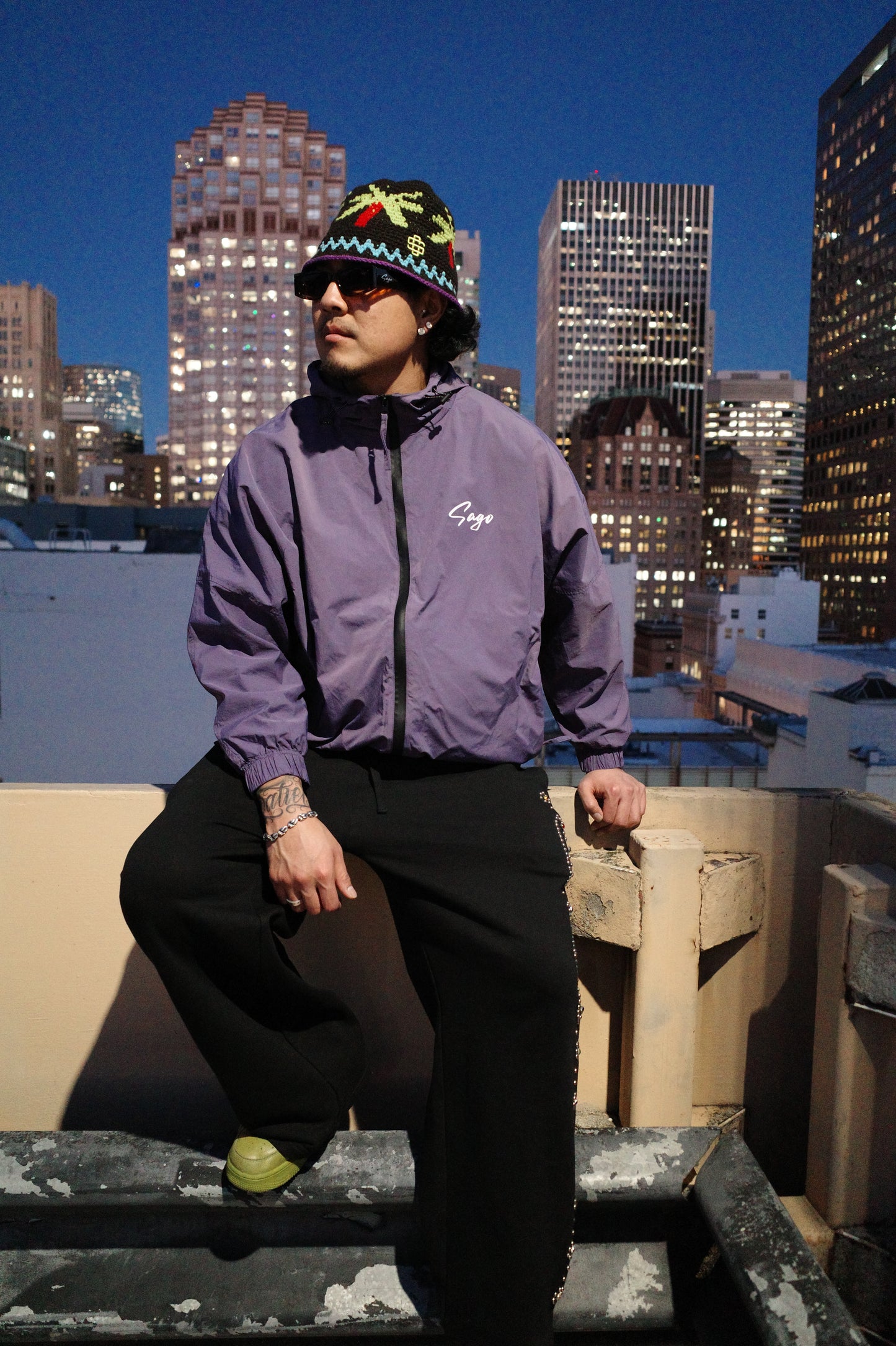 Wind breaker jacket (purple)