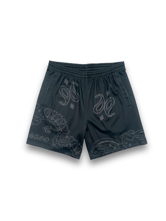 BLACKED OUT bandana shorts (PREORDER)